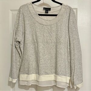 Lane Bryant Lt Gray Heather Sweatshirt Top, Size 18/20